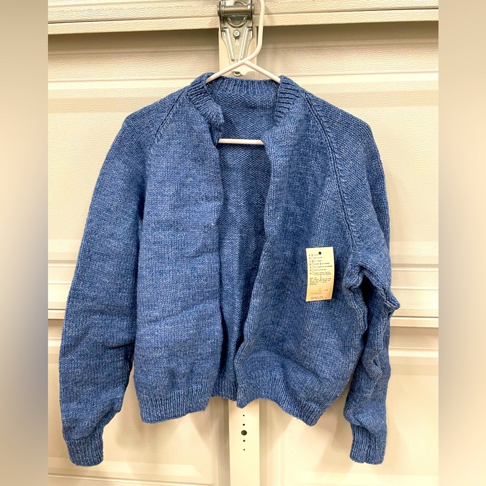 Vintage blue cardigan